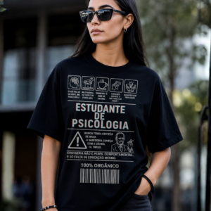Camiseta Feminina Estudante de Psicologia