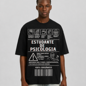Camiseta Masculina Estudante de Psicologia